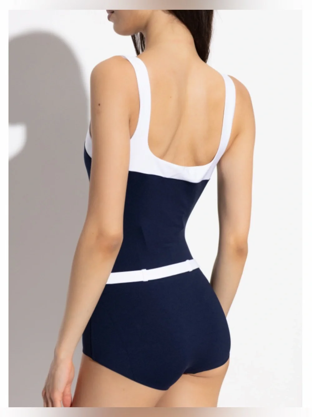 GUCCI GG logo belted swimsuit